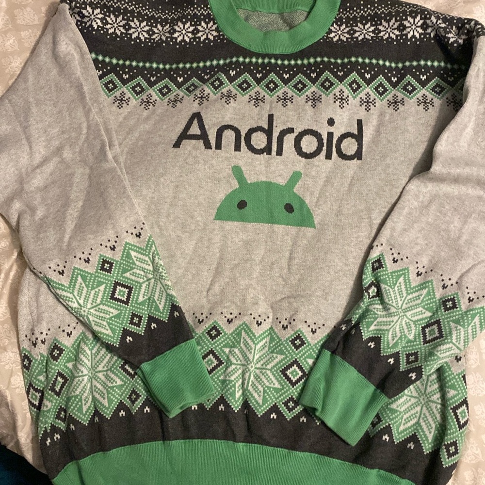 Android holiday sweater 3X hard to find